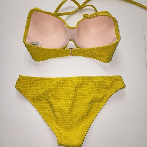 Shade & Shore Mustard Yellow Bikini Swimsuit Set - Picture 4 of 10